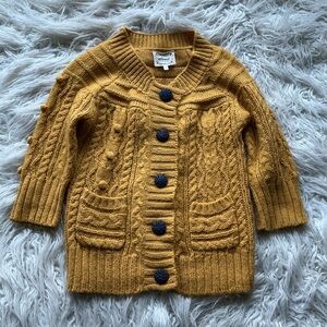 Sweet By Miss Me Alpaca Blend Button Down‎ Cardigan Granny Core